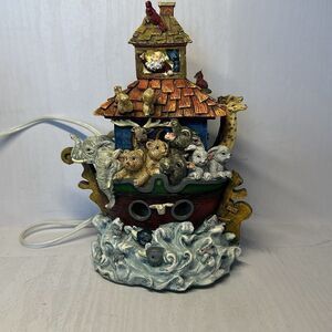 Noah's Ark Illuminated‎ Light Ceramic Decor Tested Multicolor Detailed LOOK